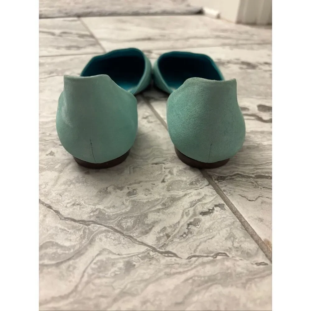 Jenni Kayne, D'Orsay suede Flat in sky, Sz 37 $495